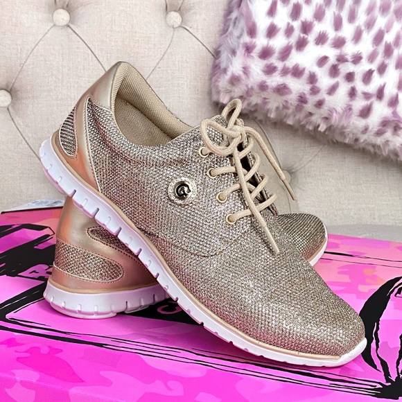 Guess Shoes - GUESS Metallic Gold Sneakers